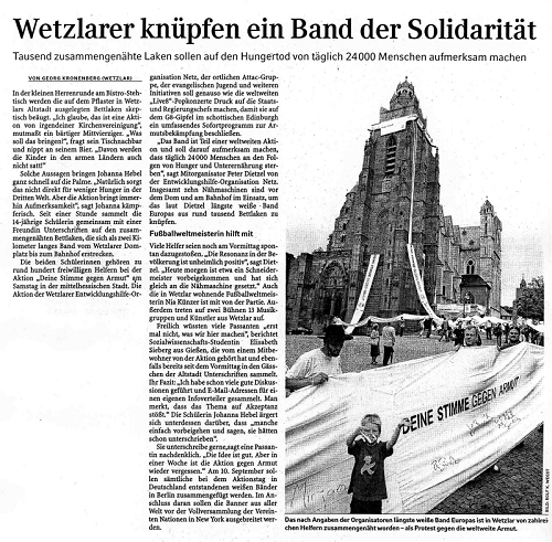 Frankfurter Rundschau, 4. Juli 2005