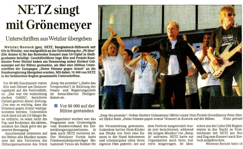 Wetzlarer Neue Zeitung, 9. Juni 2007